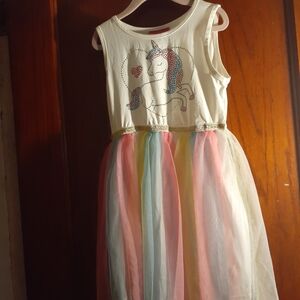 Unicorn Rainbow Kids Casual Dress